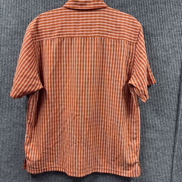 ROUTE 66 Mens Original Clothing Co. Shirt Medium‎ Red Striped Button Down SS - Picture 7 of 11